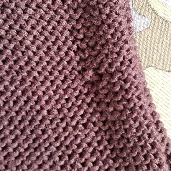 Black Label by Chico's Chocolate Brown Knit Sleeveless Sweater Size 2 - Picture 7 of 11